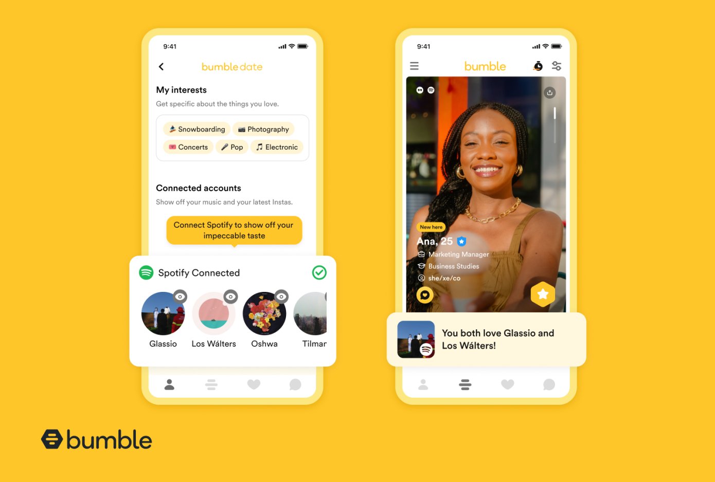 Bumble Expands Spotify Integration – International Dating Insights