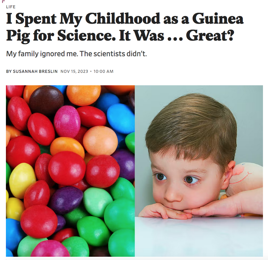 Scenes From My Daily life in a Psychological Experiment